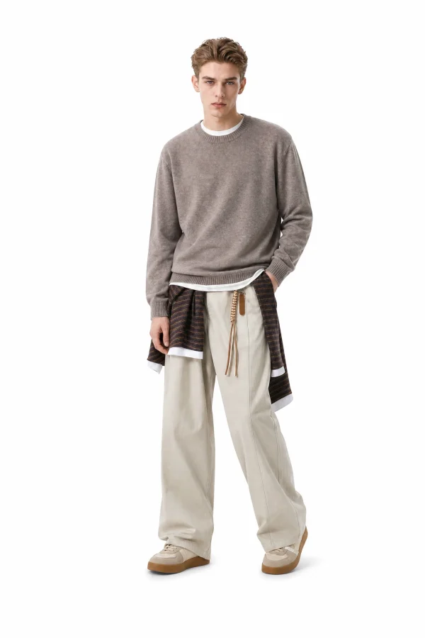 Cashmere Wool Raglan Sweater - model view 1