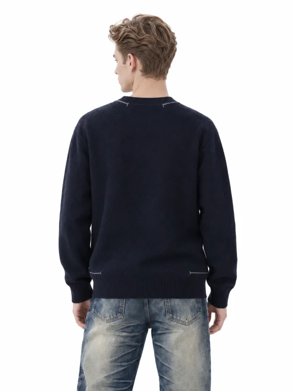 Refined Cashmere Crewneck Sweater - model view 3