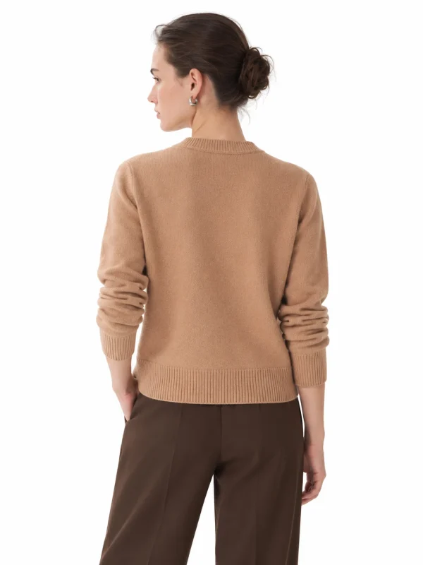 Australian Wool Button-Front Cardigan - model view 3
