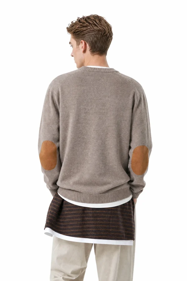 Cashmere Wool Raglan Sweater - model view 3
