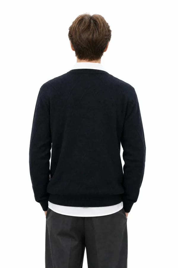 Cashmere Wool Crewneck Sweater - model view 3
