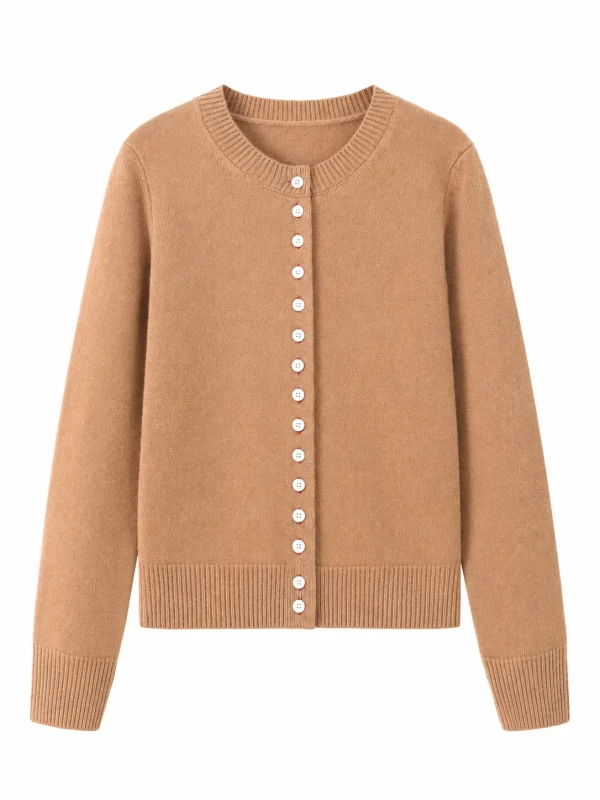 Australian Wool Button-Front Cardigan - product view
